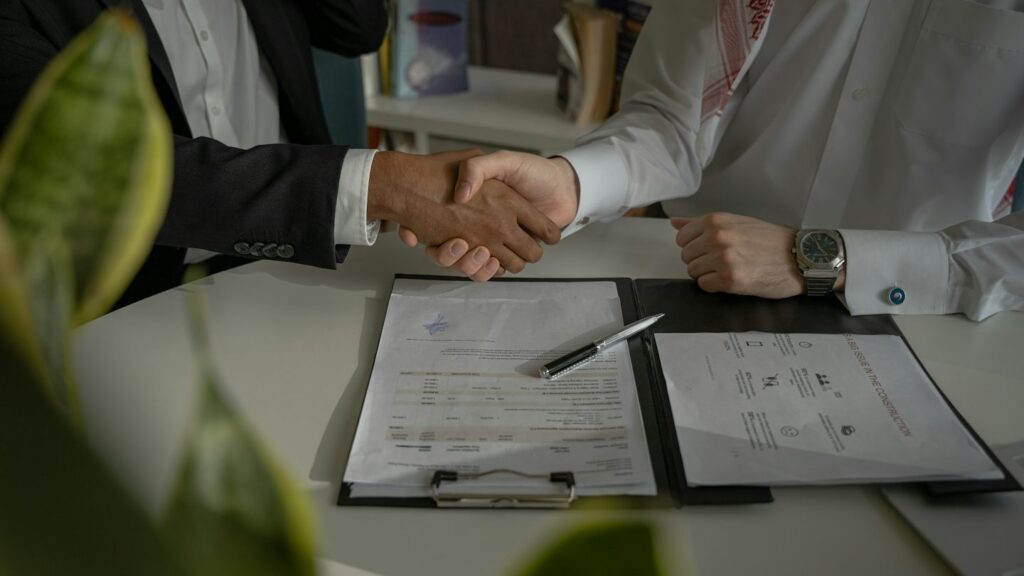 Signature de documents officiels